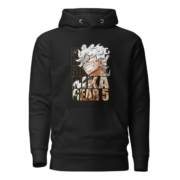 Gear 5 Luffy Anime Hoodie – Black Regular Fit - Image 4