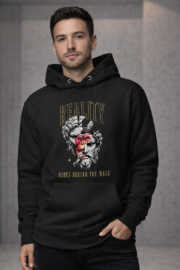 Reality Hides Behind the Mask – Black Hoodie Regular Fit