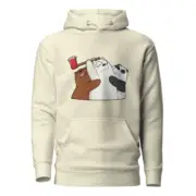 Bear Squad Chaos – Cartoon Graphic Regular Fit Hoodie - Image 2