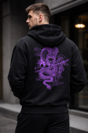 Purple Dragon Zipper Hoodie - Image 2