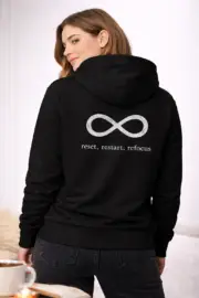 Reset • Restart • Refocus – Regular Fit Hoodie - Image 5