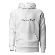 Little Miss Delulu – Pink Hoodie Regular Fit - Image 4