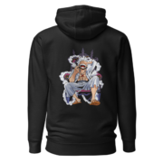 Gear 5 Luffy Anime Hoodie – Black Regular Fit - Image 5