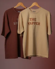 The Yapper & The Listener – Oversized Couple T-Shirt Set